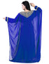 Modern Royal Blue Colored Georgette Heavy Farasha